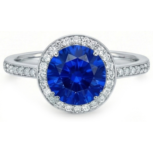 vero round diamante 3carati fede eternity angolo laterale