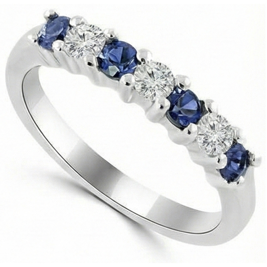 vero round diamante 2.45carati fede eternity dettaglio ravvicinato