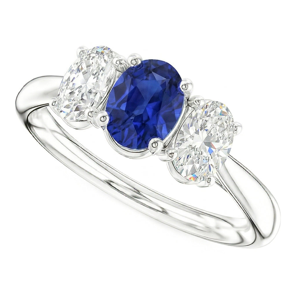 vero oval diamante 2.50carati fede eternity dettaglio ravvicinato