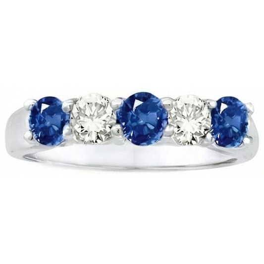 vero round diamante 1.50carati fede eternity angolo laterale
