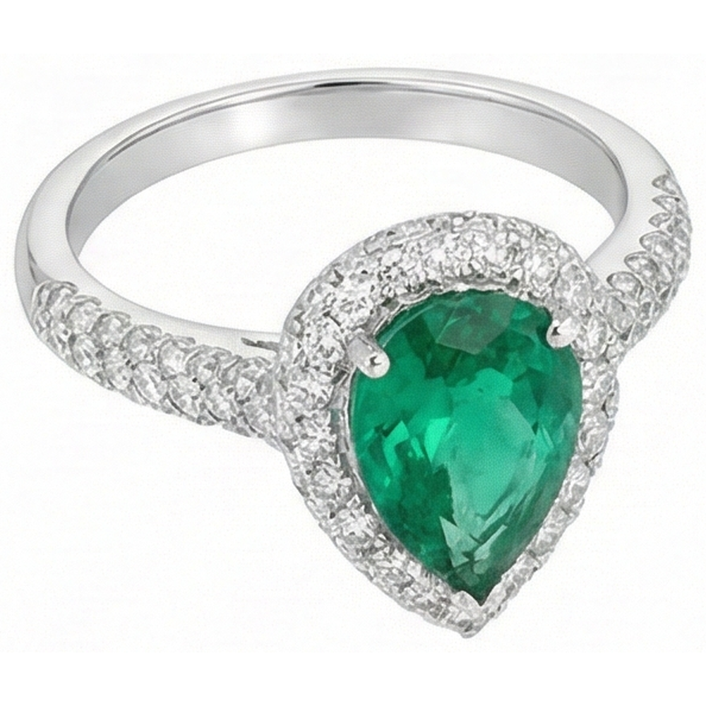 vero round diamante 7.35carati fede eternity angolo laterale