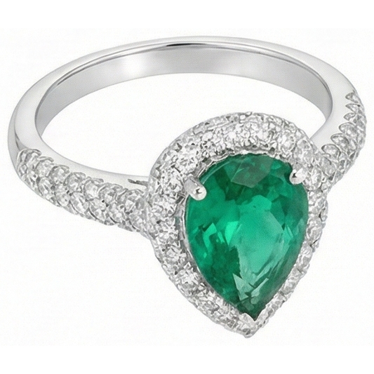 vero round diamante 7.35carati fede eternity angolo laterale