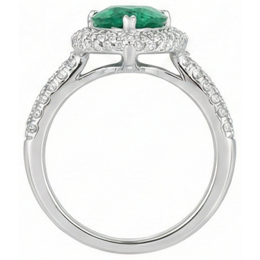 vero round diamante 7.35carati fede eternity con accenti diamanti