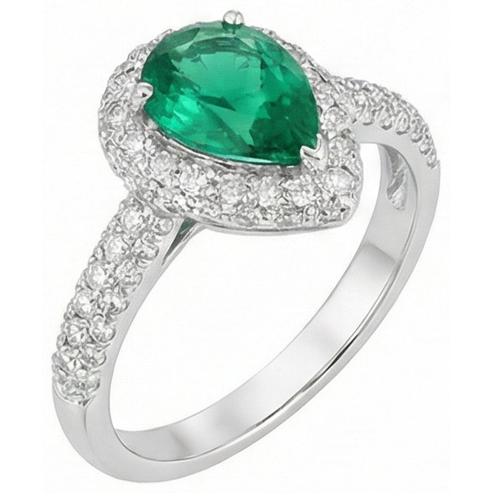 vero round diamante 7.35carati fede eternity vista dall'alto
