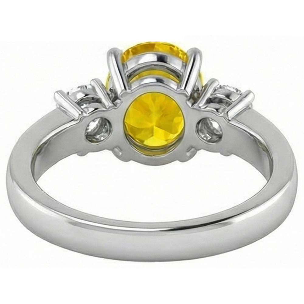 vero round diamante 3.70carati fede eternity con accenti diamanti