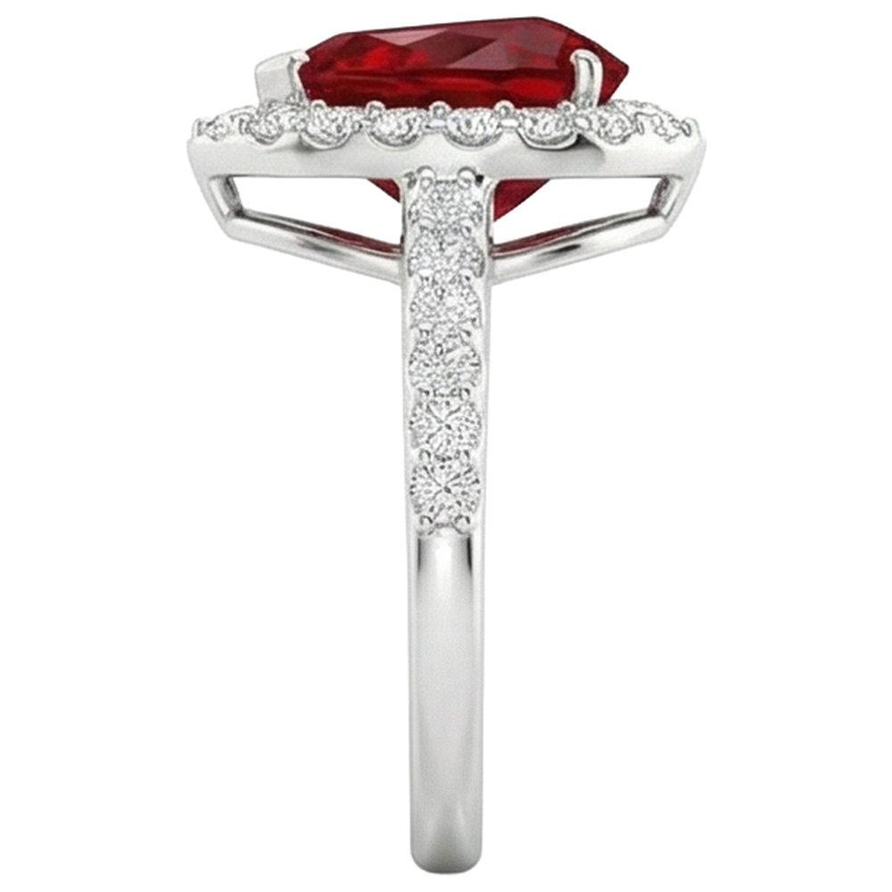 vero round diamante 3.80carati fede eternity vista dall'alto