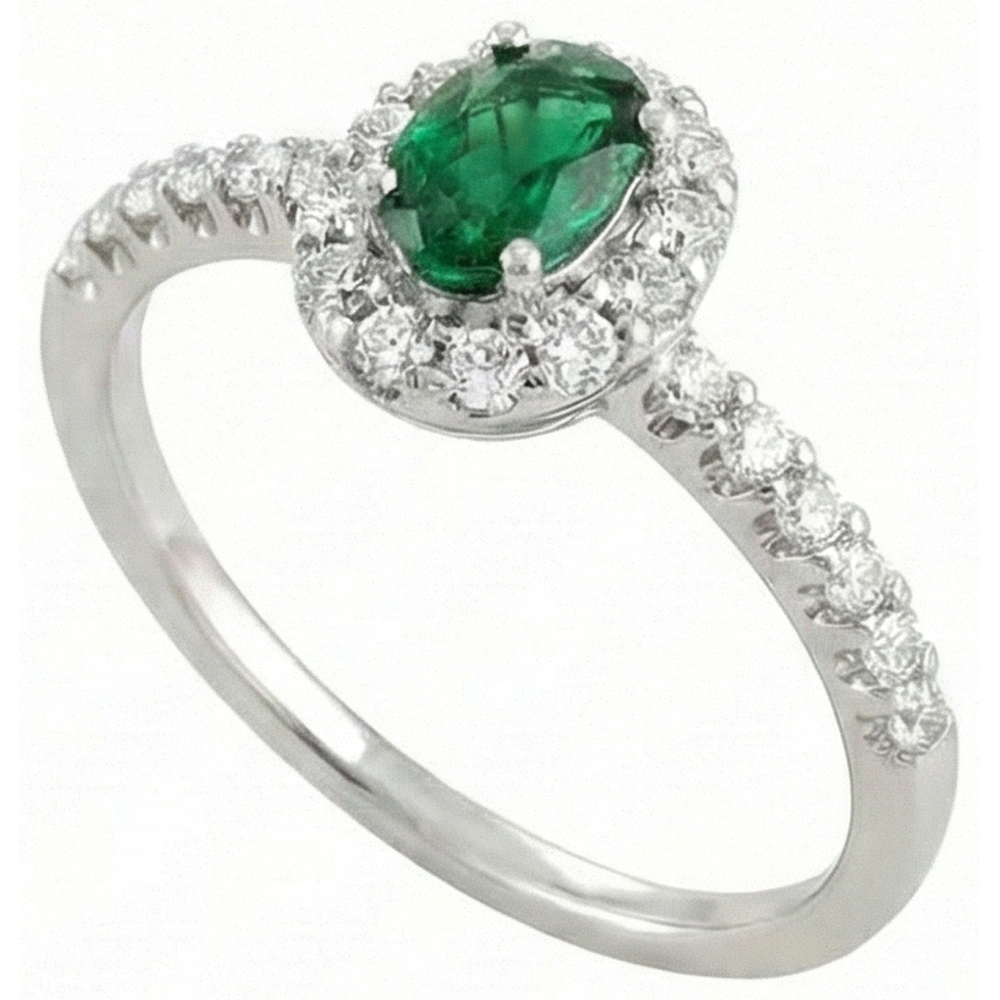 vero round diamante 3.85carati fede eternity angolo laterale