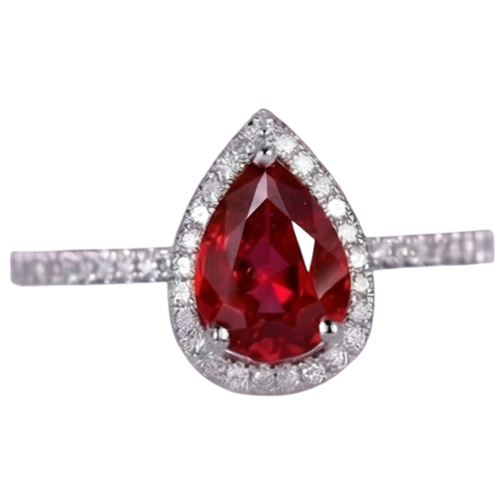 vero pear diamante 3.45carati fede eternity vista frontale