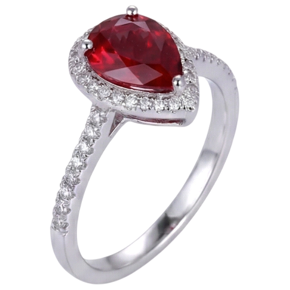 vero pear diamante 3.45carati fede eternity dettaglio ravvicinato