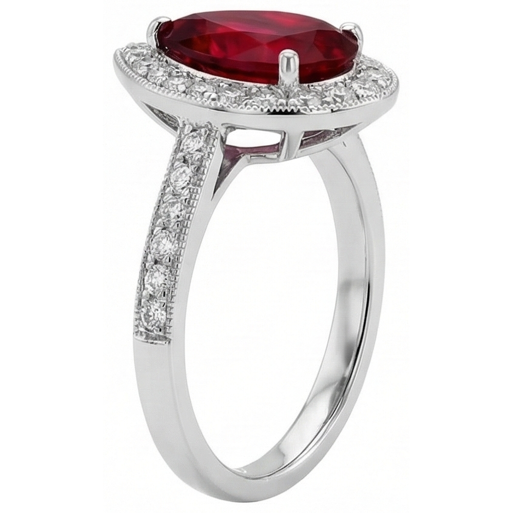 vero round diamante 3carati fede eternity vista dall'alto