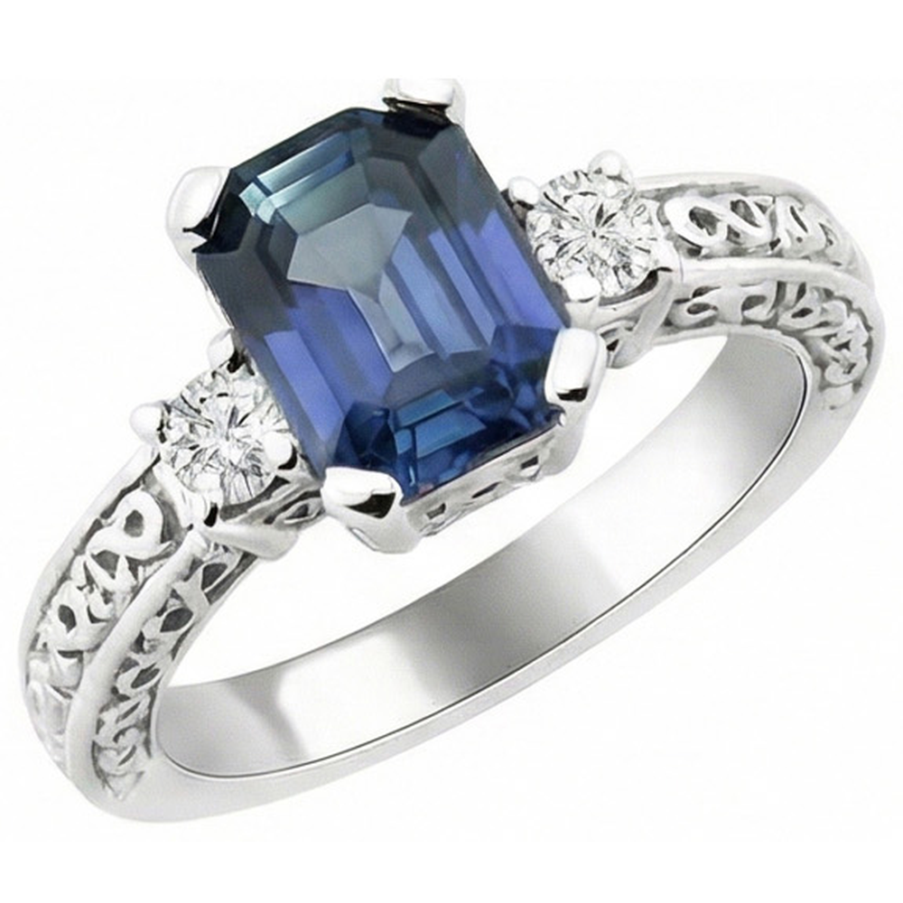vero round diamante 3.15carati fede eternity vista dall'alto