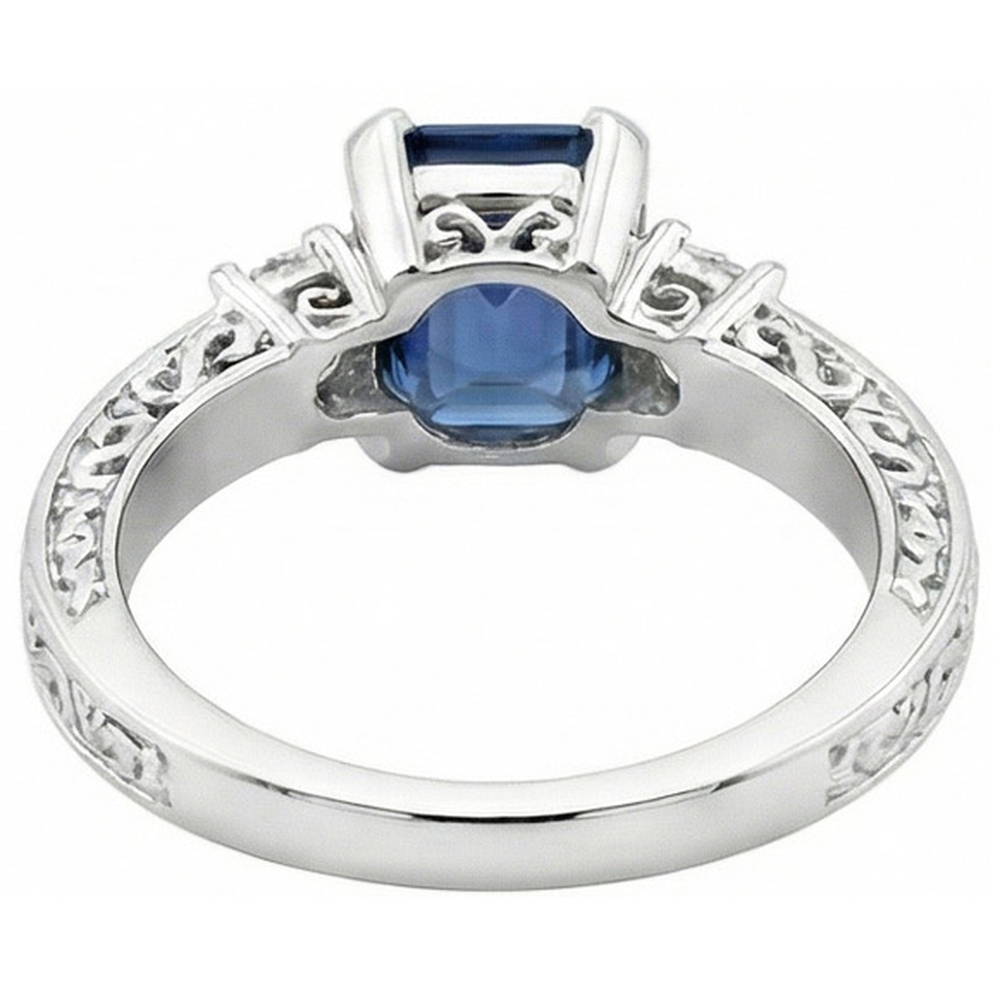 vero round diamante 3.15carati fede eternity su bianco