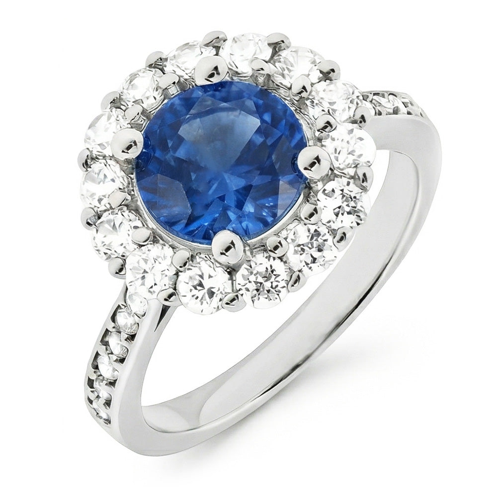 vero round diamante 3.50carati fede eternity angolo laterale