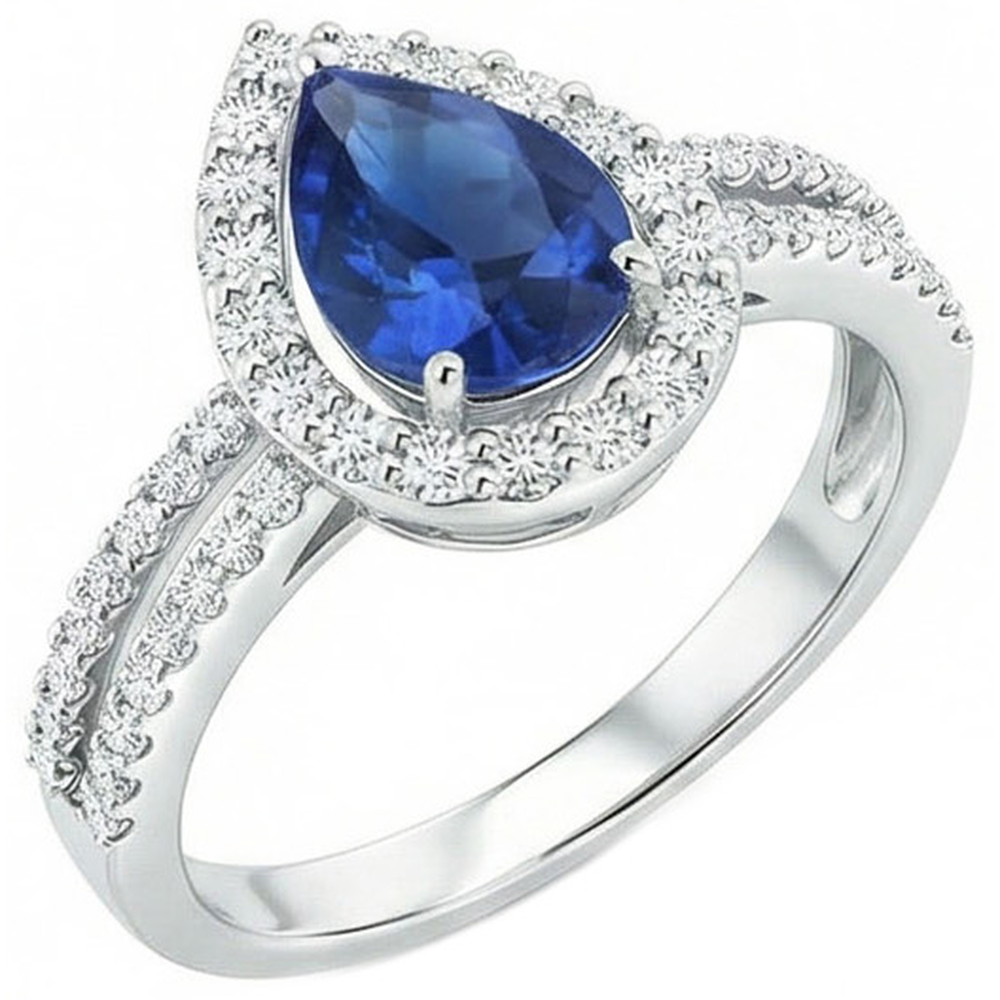 vero round diamante 2.50carati fede eternity vista dall'alto