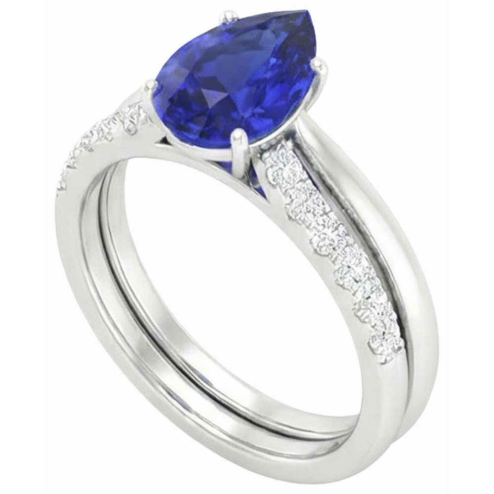 vero round diamante 4.50carati fede eternity vista dall'alto