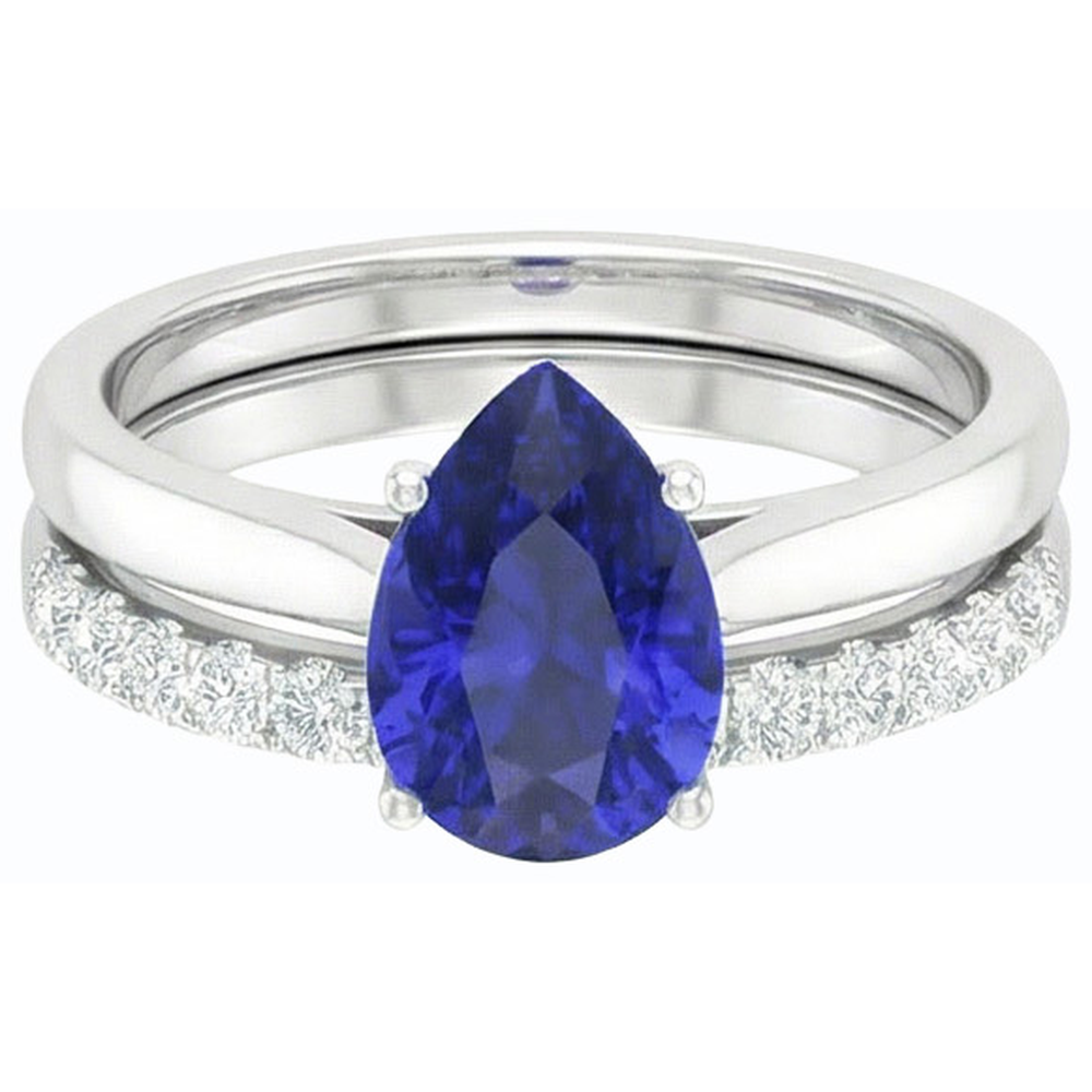 vero round diamante 4.50carati fede eternity vista di profilo