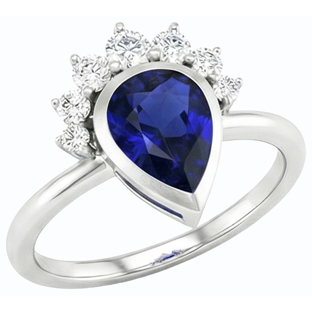 vero round diamante 3.50carati fede eternity angolo laterale