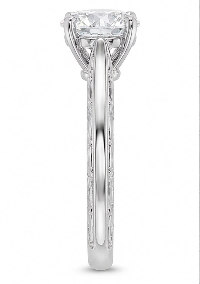 vero round diamante 3carati fede eternity dettaglio ravvicinato