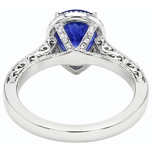 vero round diamante 3carati fede eternity angolo laterale