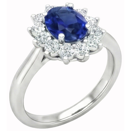 vero round diamante 2.45carati fede eternity angolo laterale