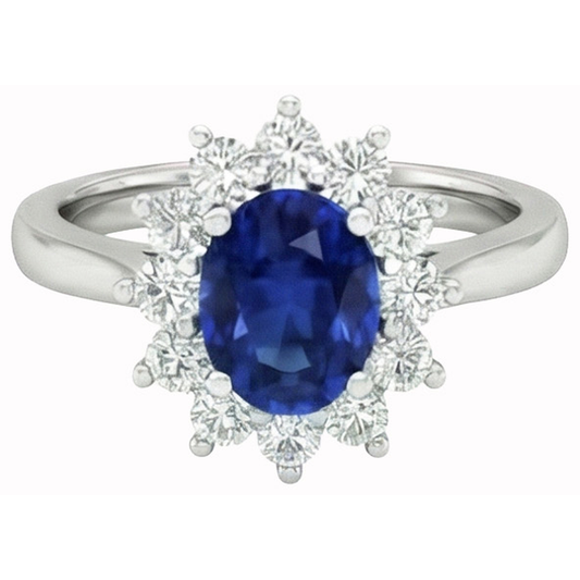 vero round diamante 2.45carati fede eternity vista frontale