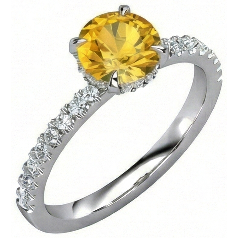 vero round diamante 3.50carati fede eternity dettaglio ravvicinato