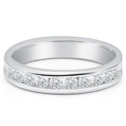 Fede Nuziale Con Vero Diamante Taglio Brillante Rotondo Da 1,50 Ct