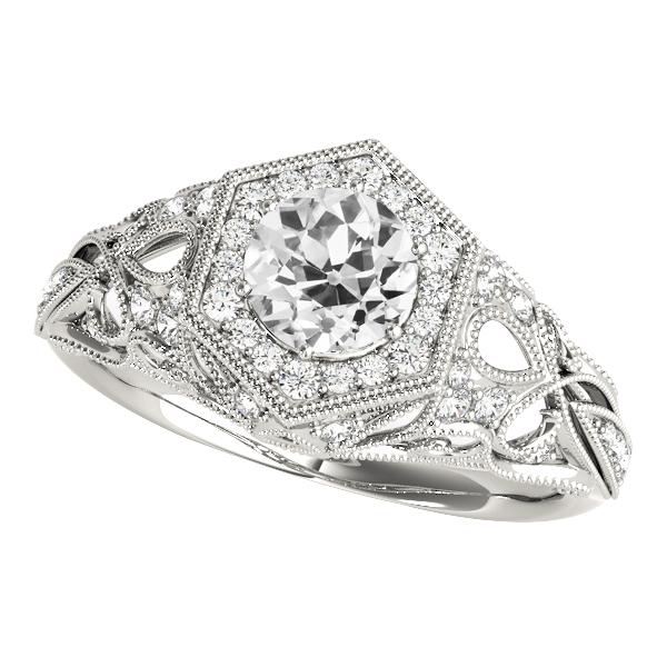 Fede Nuziale Tonda In Stile Vintage Con Vero Diamante Vecchio Minatore 3,25 Carati
