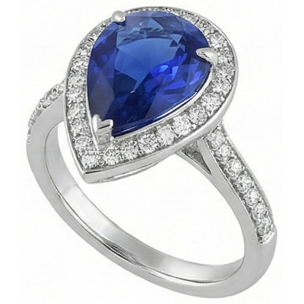 vero round diamante 4.50carati anello dettaglio ravvicinato