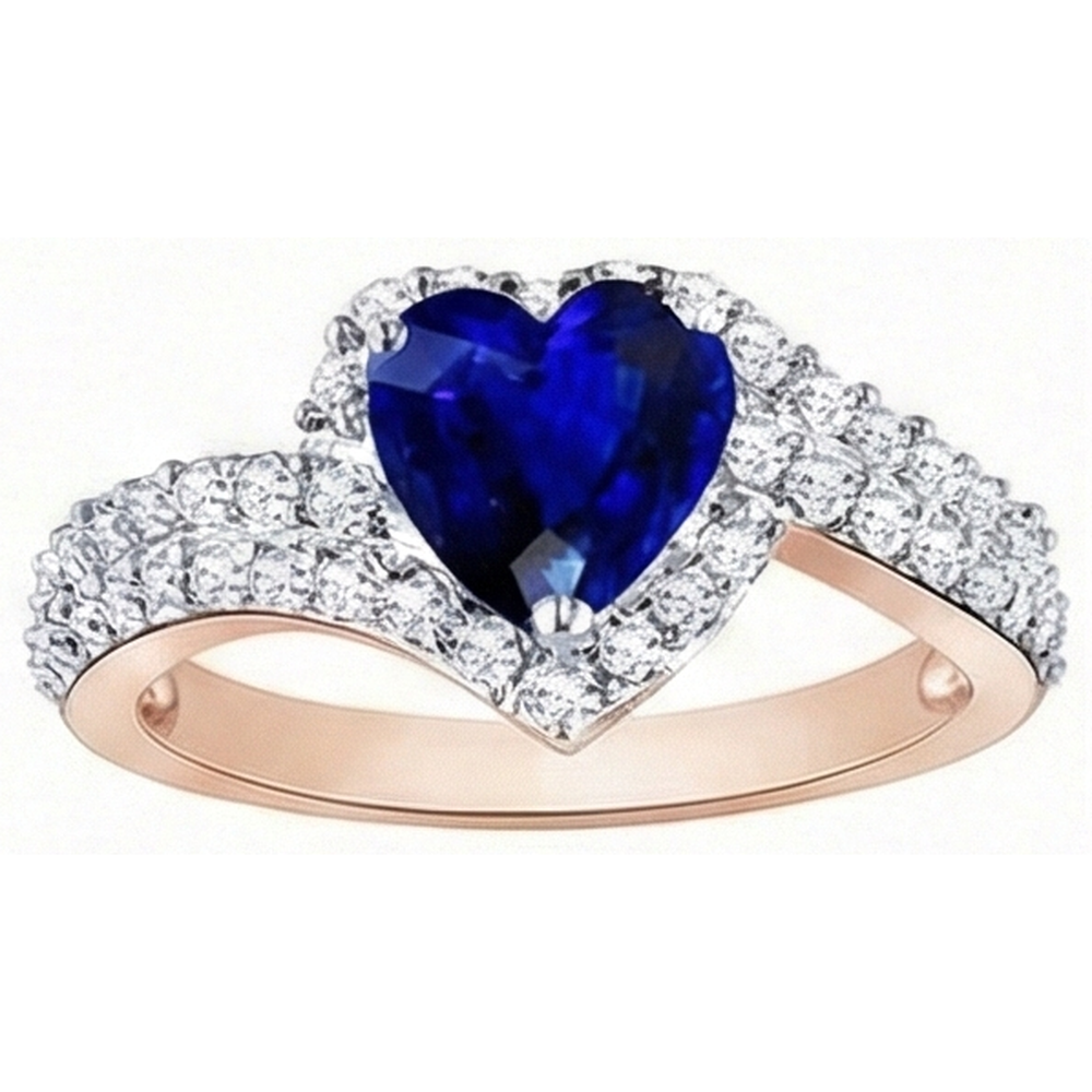 vero round diamante 4.50carati anello vista di profilo