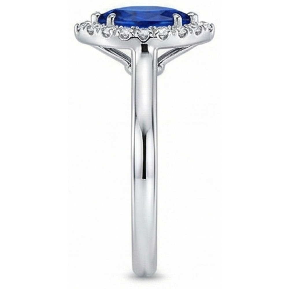 vero marquise diamante 2carati anello vista dall'alto
