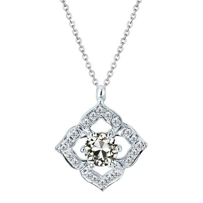 Brillante Pendente 2,50 carati Oro Bianco 14K – vista principale
