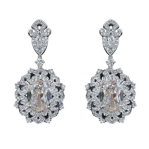 Alta Gioielleria Oro Bianco 14K con Diamante Fine – vista principale