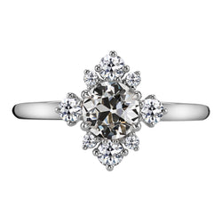 Diamante Anello di Proposta – Oro 14 Carati Bianco 3,50 carati