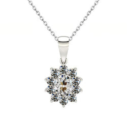 Old European Collana Pendente – Diamante Fine 1 carati Oro 14