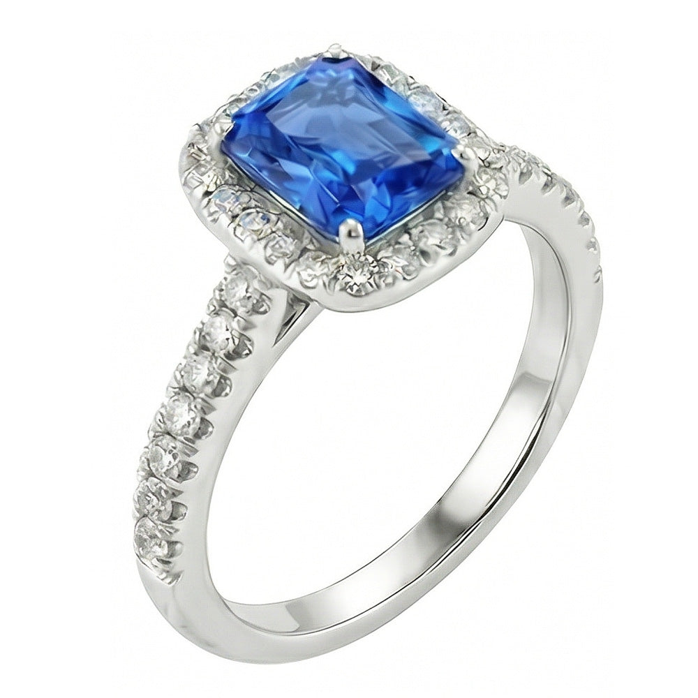 vero round diamante 2.50carati anello vista dall'alto