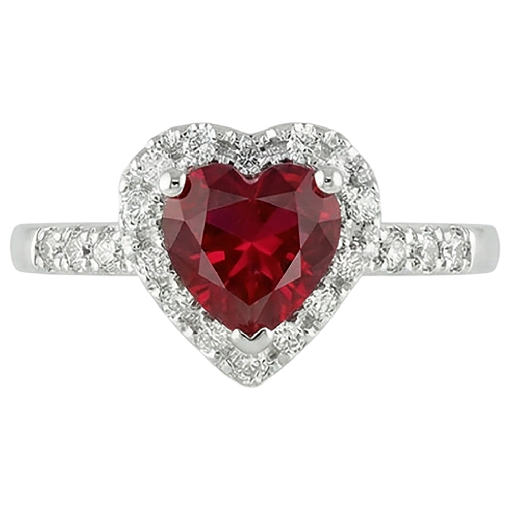 vero round diamante 3.20carati anello vista frontale