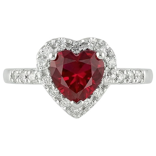 vero round diamante 3.20carati anello vista frontale