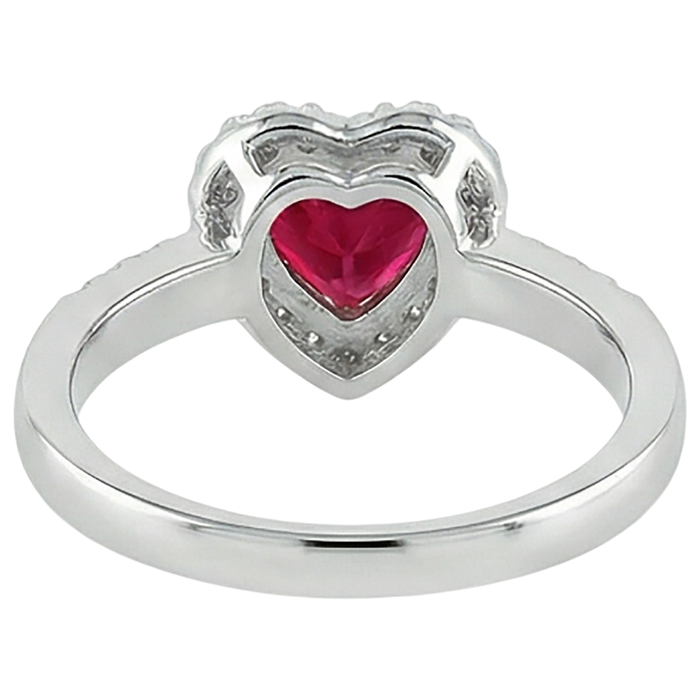 vero round diamante 3.20carati anello su bianco