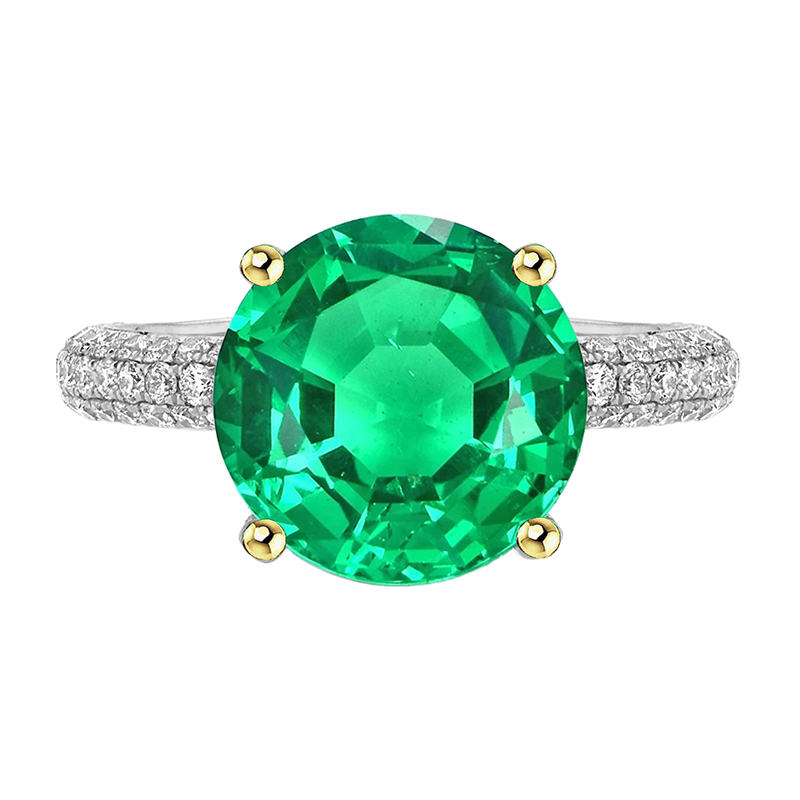 Smeraldo Fine Anello Pietra Colorata – vista principale