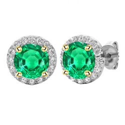 Scintillante Gemstone Earring – Smeraldo Colombiano 2 carati |