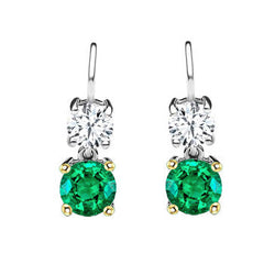 GIA-Certificato Smeraldo Fine Gemstone Earring 1 carati – Oro