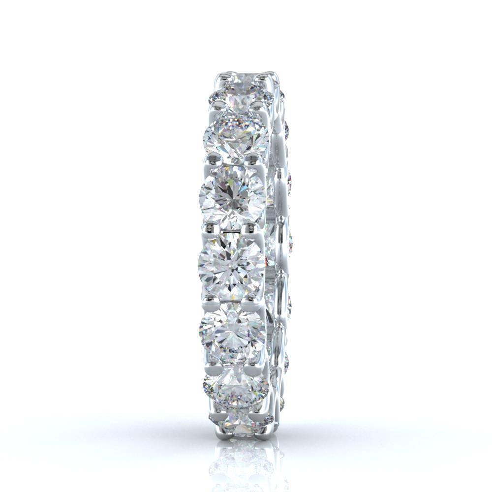 Gioielli Per Fedi Nuziali Eterni Con Vero Diamanti Rotondi Da 4.80 Carati