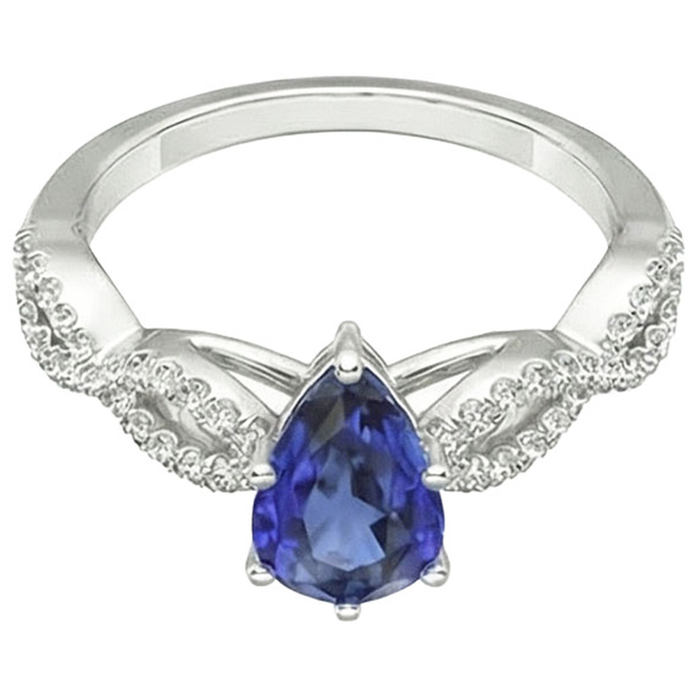 vero round diamante 3.50carati anello vista dall'alto