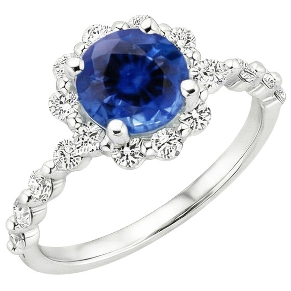 vero round diamante 3carati anello angolo laterale