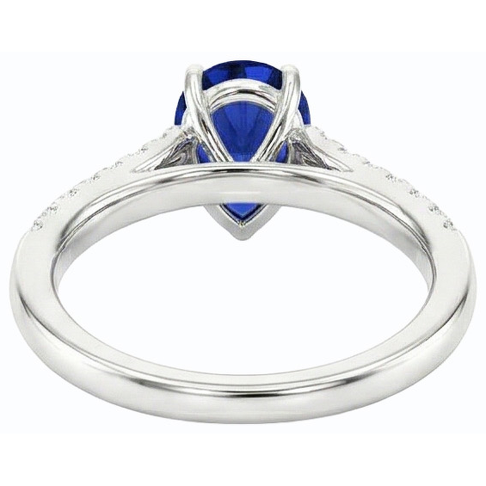 vero round diamante 3carati anello vista frontale