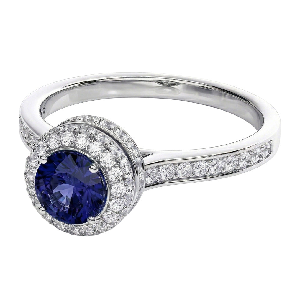 vero round diamante 3carati anello vista frontale
