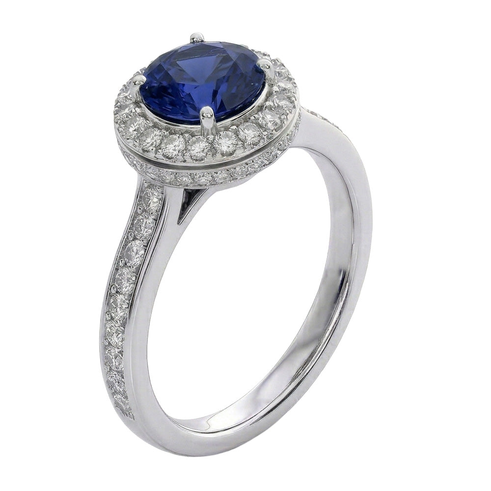 vero round diamante 3carati anello dettaglio ravvicinato