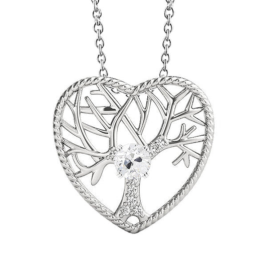 Diamante Collana Pendente 1,50-carati Oro Bianco 14K – vista principale