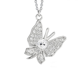 Diamante Pendente – Farfalla 2 carati Oro 14 Carati Bianco